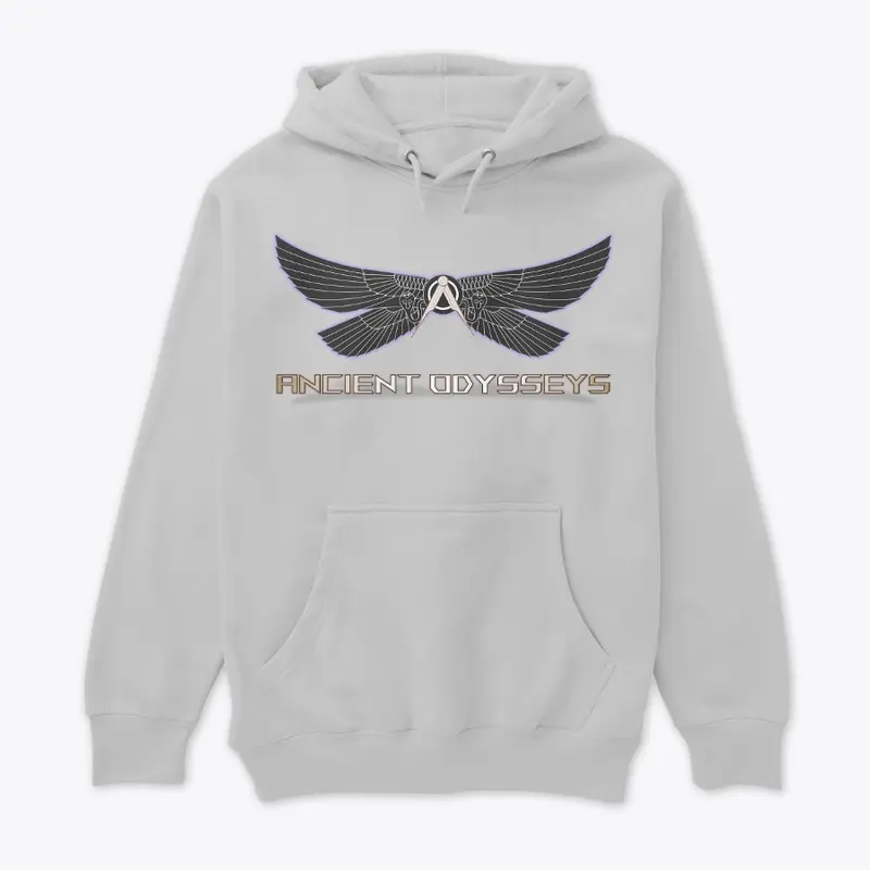 Winged Isis and Compass Flower Hoodie