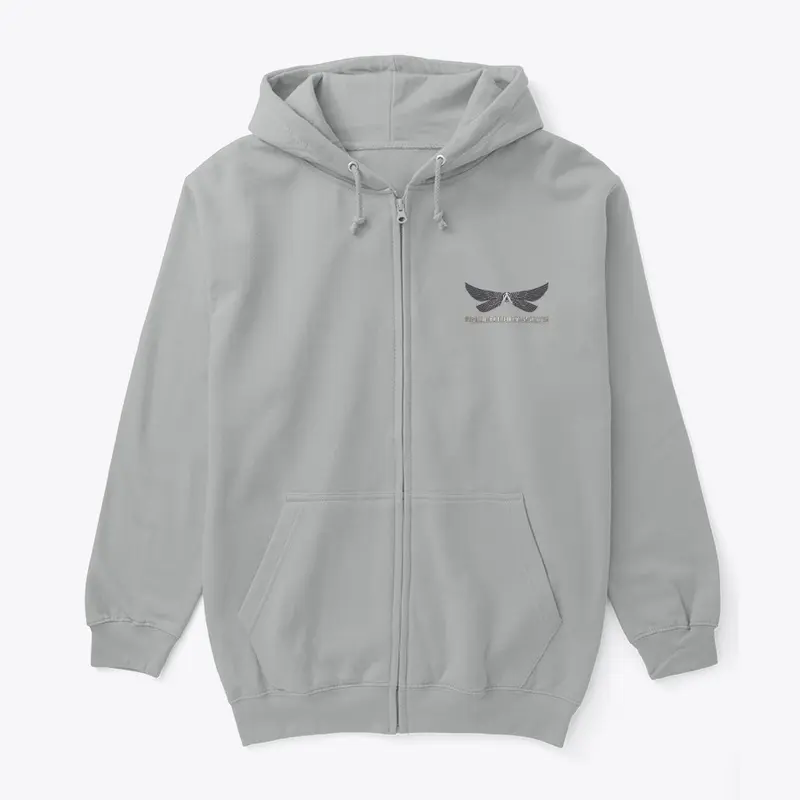 Winged Isis and Compass Zip Hoodie