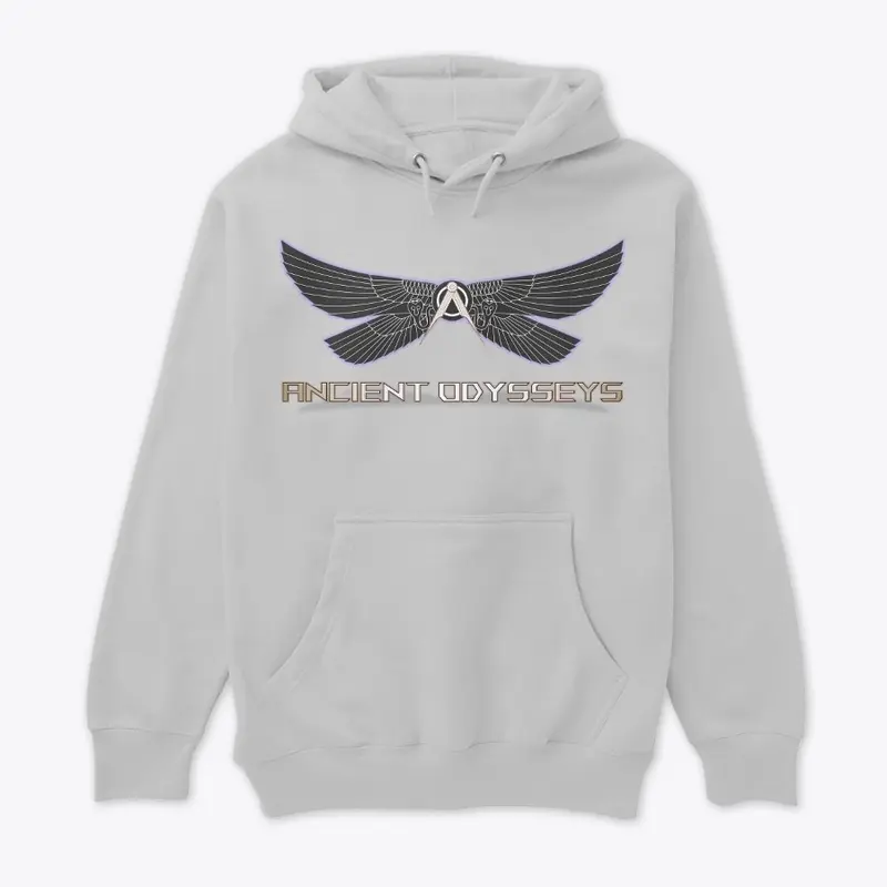 Winged Isis and Compass Flower Hoodie